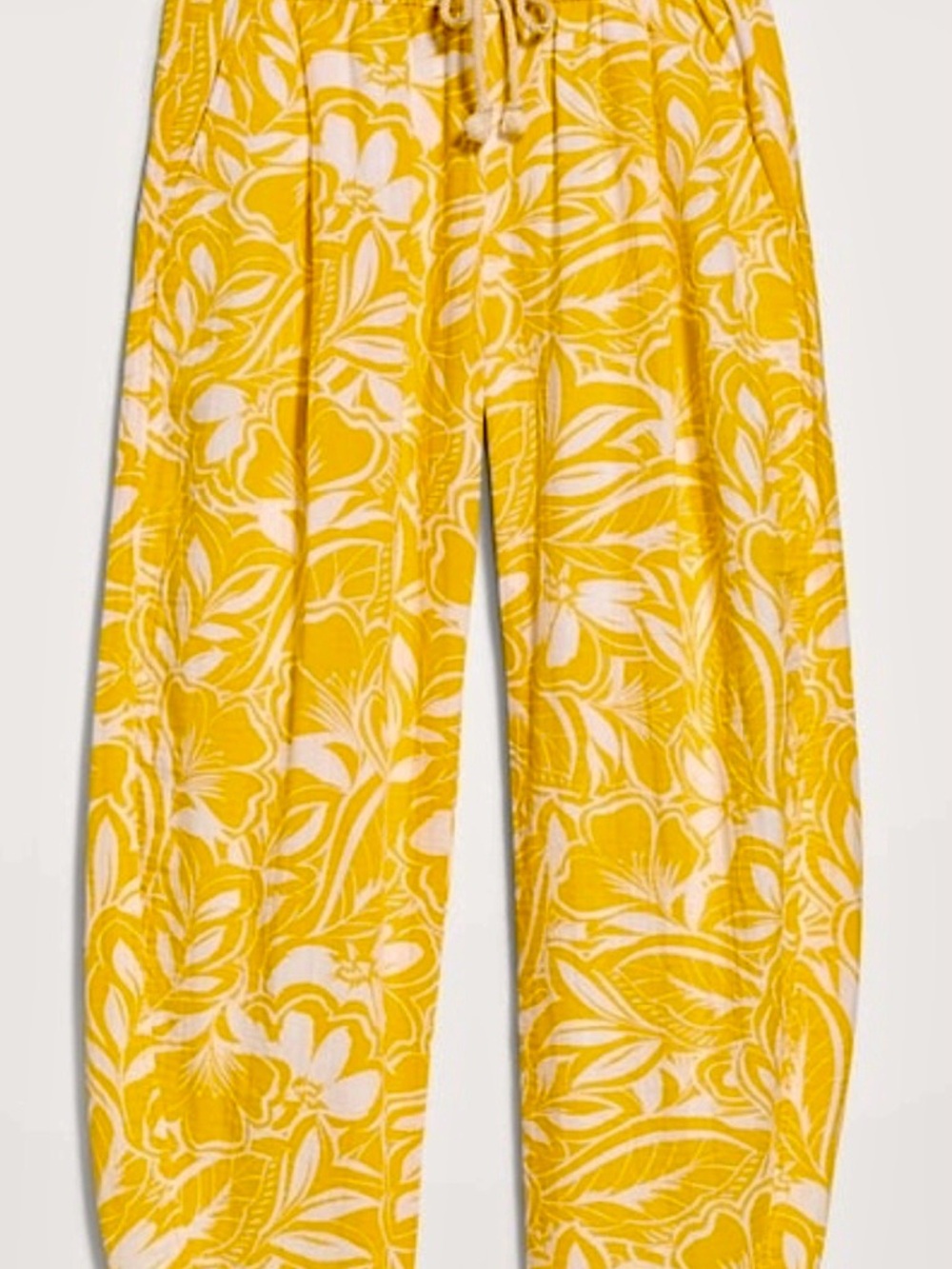 Old Navy High-Waisted Crinkle Gauze Barrel Ankle Pant
